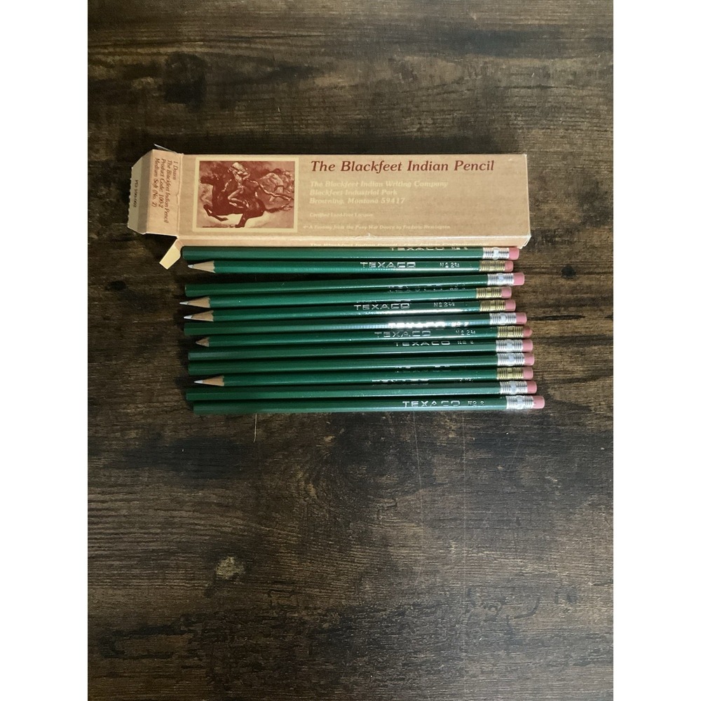 Blackfeet Indian Pencil Texaco #2 Original Box
